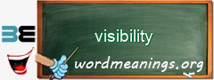 WordMeaning blackboard for visibility